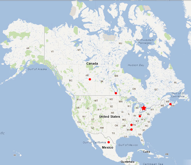 Map of Regional Reps